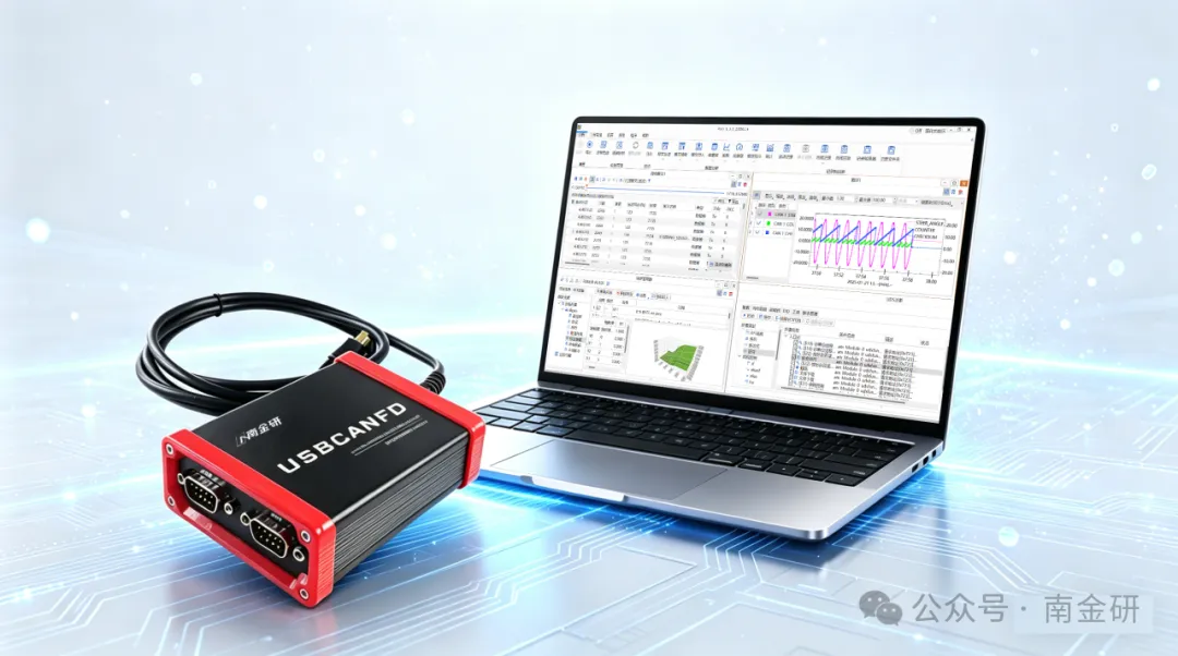 南金研 USBCANFD 接口卡+VSAR 软件:LIN 报文发送测试、LDF 导入及 ECU 仿真